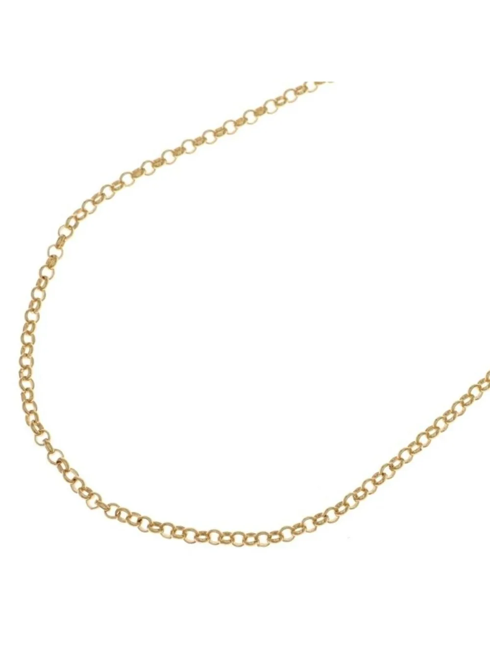 Chrome Hearts 22 Neckchain 20 Role Chain Necklace 20 Inch Gold